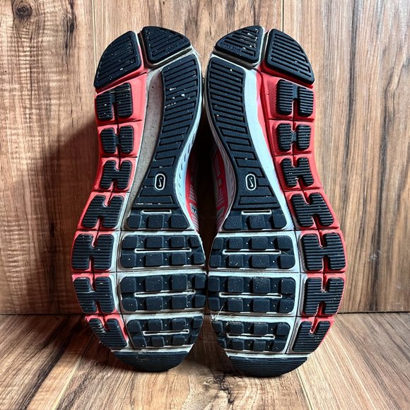 Nike Zoom Structure 16 Womens Running Shoes Grey Red Air 536974 006 EUC Size 10 - Picture 5 of 6